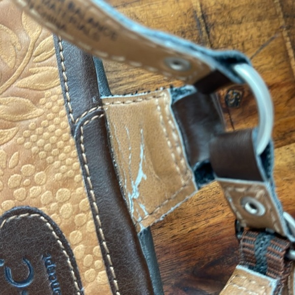 B.O.C. Born Strappy brown flat sandals size 10 huaraches thongs - Picture 12 of 13